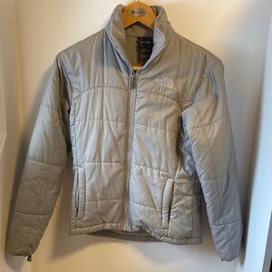 The North Face Women's Light Gray Puffer Jacket